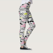 Leggings Motif de moustache, rétro style (Droite)