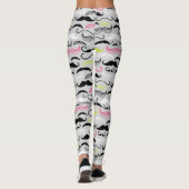 Leggings Motif de moustache, rétro style (Dos)