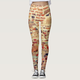 Leggings Motif de mur de briques