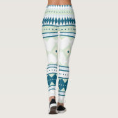 Leggings Motif de Natif américain : Ciel de paon (Dos)