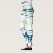 Leggings Motif de Natif américain : Ciel de paon (Gauche)