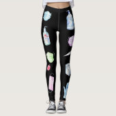 Leggings Motif de nettoyage du masque facial Covid 2020 de  (Devant)