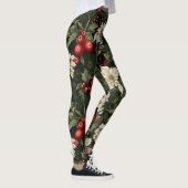 Leggings Motif de Noël botanique (Droite)