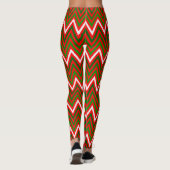 Leggings Motif de Noël Chevron (Dos)