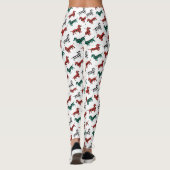 Leggings Motif de Noël de la Flanelle rouge (Dos)