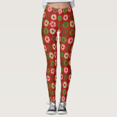 Leggings Motif de Noël Donut Holiday (Devant)
