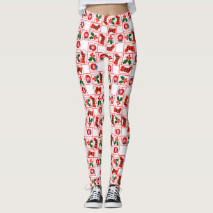 Leggings Motif de Noël festif