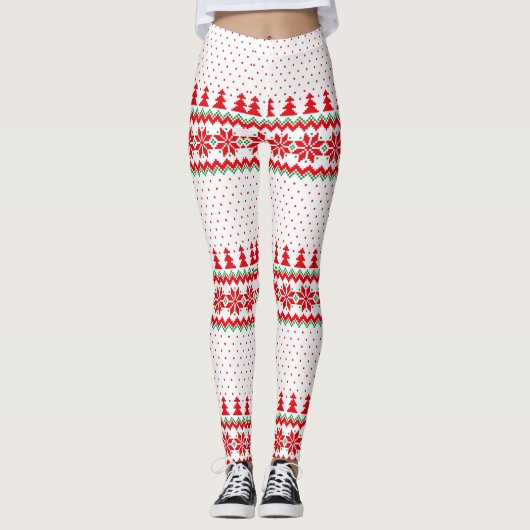 Leggings Motif de Noël Jalons de Noël, tenue de Noël (Devant)