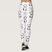 Leggings Motif de Noël Panda (Dos)