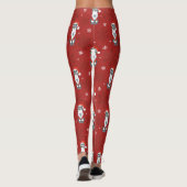 Leggings Motif de Noël Schnauzer (Dos)