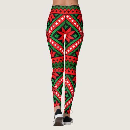 Leggings Motif de Noël Snowflake (Dos)