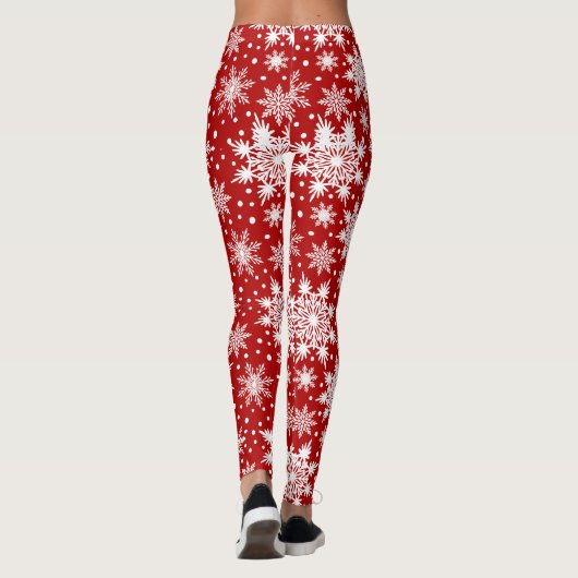 Leggings Motif de Noël Snowflake (Dos)