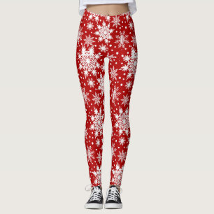 Leggings Motif de Noël Snowflake