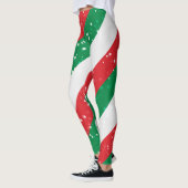 Leggings Motif De Noël Vert Et Rouge (Gauche)