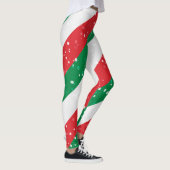 Leggings Motif De Noël Vert Et Rouge (Droite)