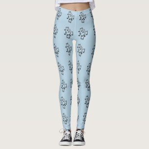 Leggings Motif de notes musicales