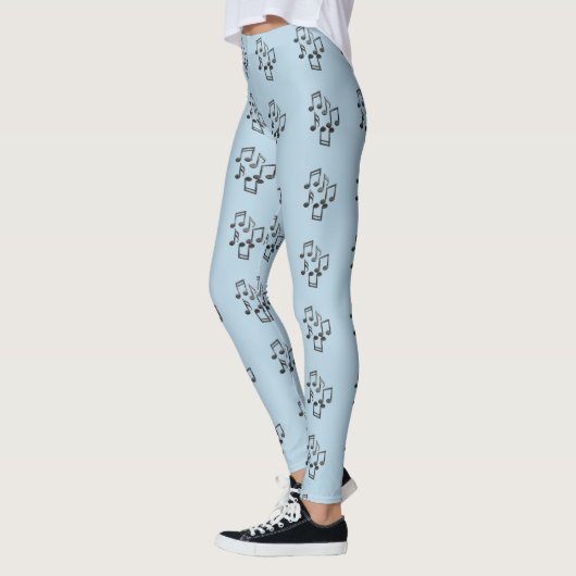 Leggings Motif de notes musicales (Gauche)
