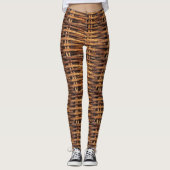 Leggings Motif de panier d'osier (Devant)