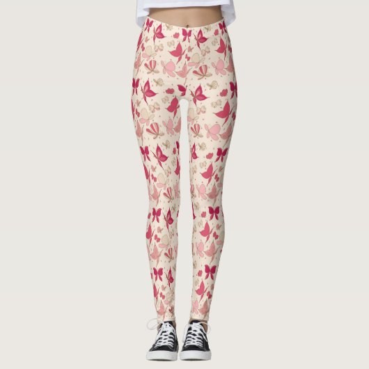 Leggings motif de papillon 2 (Devant)
