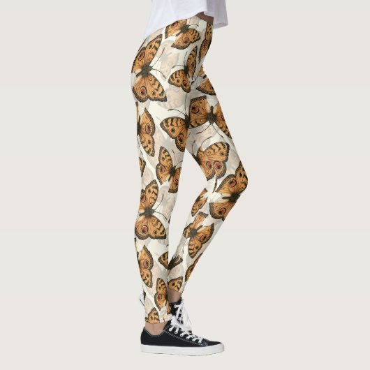 Leggings Motif de papillon paon (Droite)