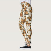 Leggings Motif de papillon paon (Gauche)