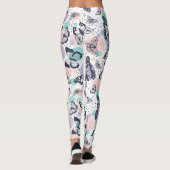 Leggings Motif de papillons colorés (Dos)