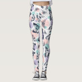 Leggings Motif de papillons colorés (Devant)
