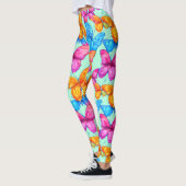 Leggings Motif de papillons colorés (Gauche)