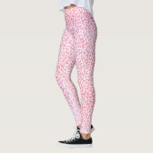 Leggings Motif de papillons d'aquarelle rose (Gauche)