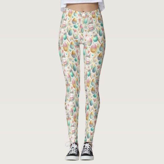 Leggings Motif de Pâques (Devant)