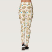 Leggings Motif De Parfums, Mignons Parfums, Coeurs (Dos)