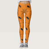 Leggings Motif de Parties scintillant Halloween Spider Spid (Devant)