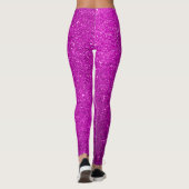 Leggings motif de parties scintillant mignon et violet cool (Dos)