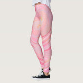 Leggings Motif de Parties scintillant rose foncé et or rose (Gauche)