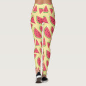 Leggings motif de pastèque sur mesure, de style rétro, en é (Dos)