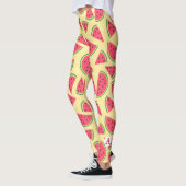 Leggings motif de pastèque sur mesure, de style rétro, en é (Gauche)