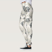 Leggings Motif de patch léopard géométrique (Gauche)