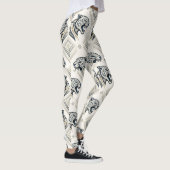 Leggings Motif de patch léopard géométrique (Droite)