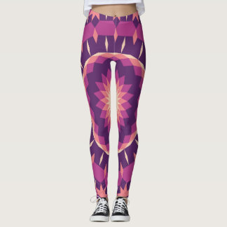 Leggings Motif de pavage de pollen