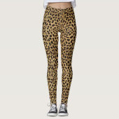 Leggings Motif de peau Cheetah/Leopard (Devant)
