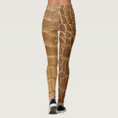 Leggings Motif de peau d'animal de cuir de crocodile de (Dos)