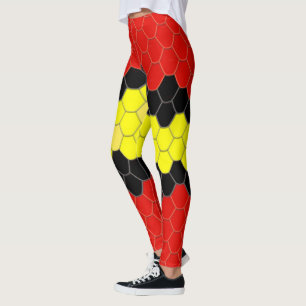 Leggings Motif de peau de serpent de corail
