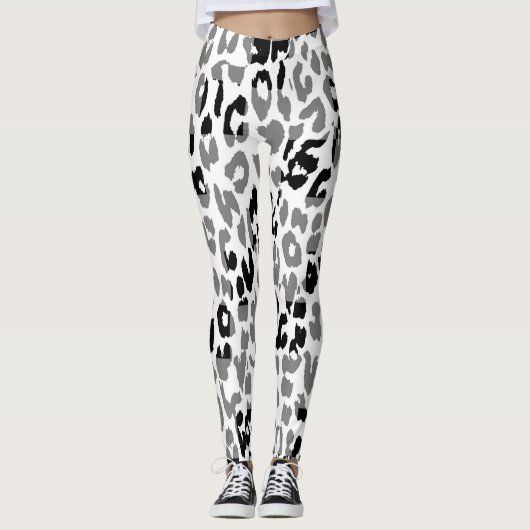 Leggings Motif de peau léopard (Devant)