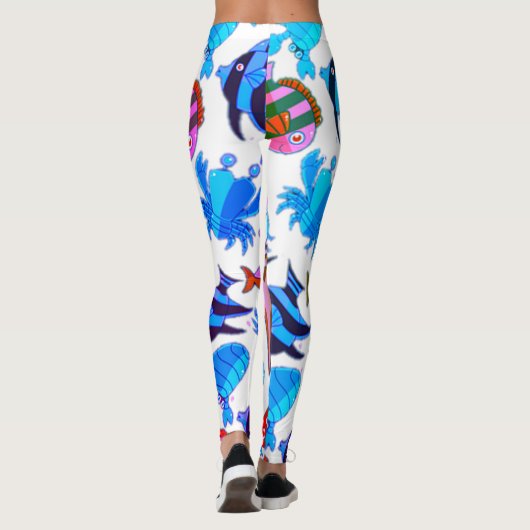 Leggings Motif de pêche (Dos)