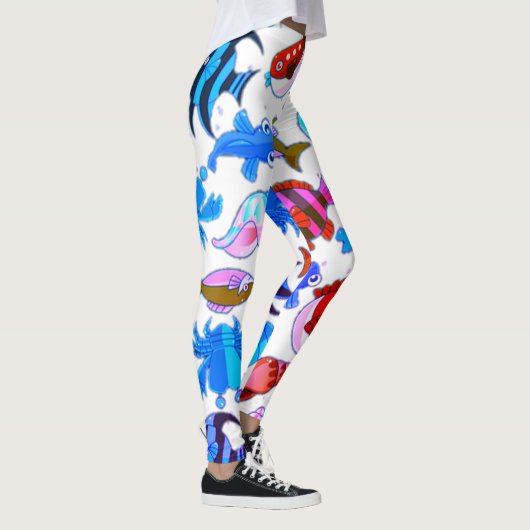 Leggings Motif de pêche (Droite)