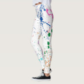 Leggings Motif de peinture partout (Gauche)
