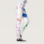 Leggings Motif de peinture partout (Droite)