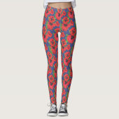 Leggings Motif de pépites et de pépites orientales noires s (Devant)