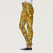 Leggings Motif de Pixel Jaune Orange Vert Noir (Gauche)