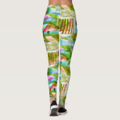 Leggings Motif de plage des îles Bahama-Tropical (Dos)